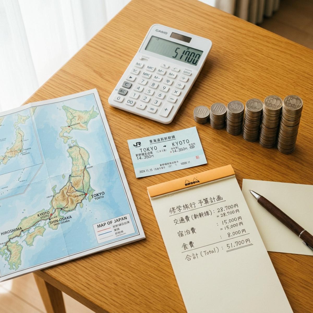 修学旅行費、九万円が見えてきた
