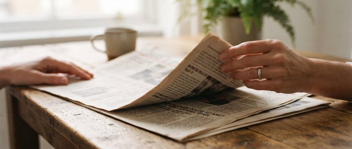 新聞を読む